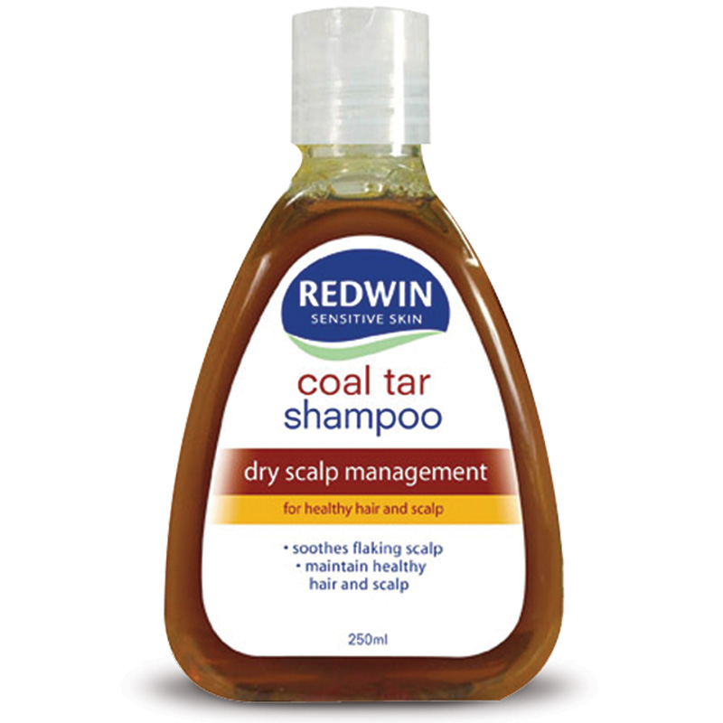 Redwin Coal Tar Shampoo 250ml PH Balanced Formula Dry Scalp Management